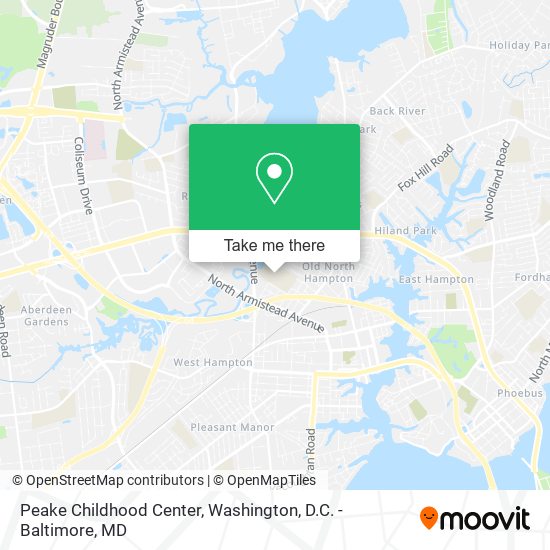 Peake Childhood Center map