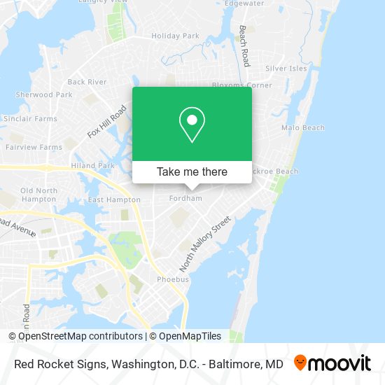 Mapa de Red Rocket Signs