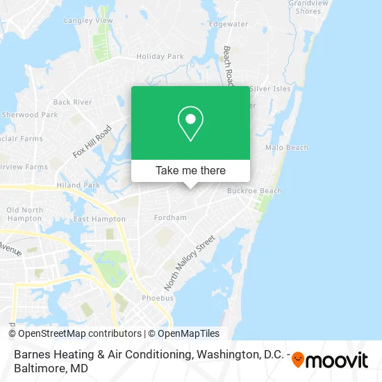 Barnes Heating & Air Conditioning map
