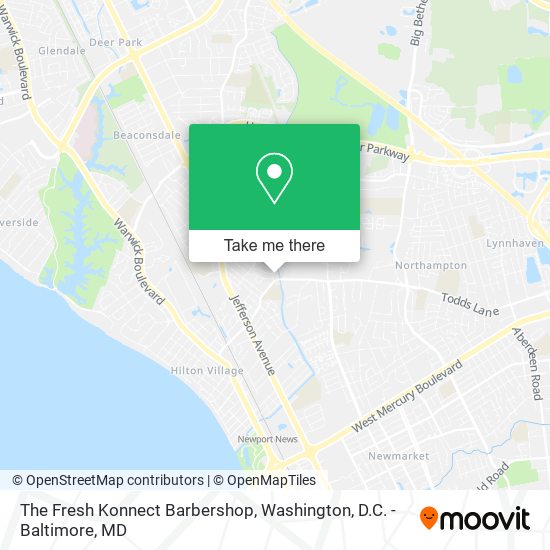 The Fresh Konnect Barbershop map
