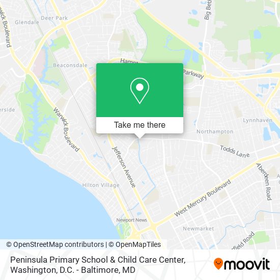Peninsula Primary School & Child Care Center map