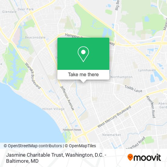 Jasmine Charitable Trust map
