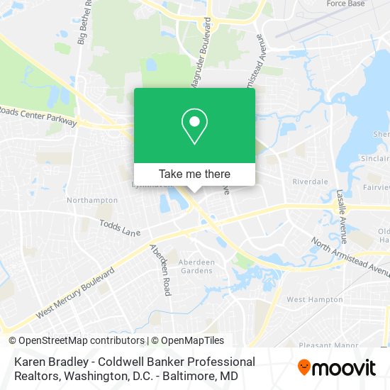 Mapa de Karen Bradley - Coldwell Banker Professional Realtors