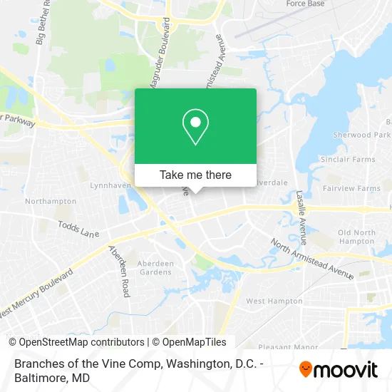 Branches of the Vine Comp map