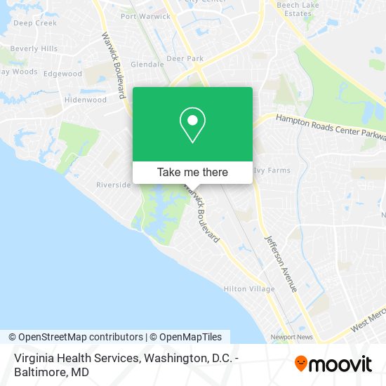 Virginia Health Services map