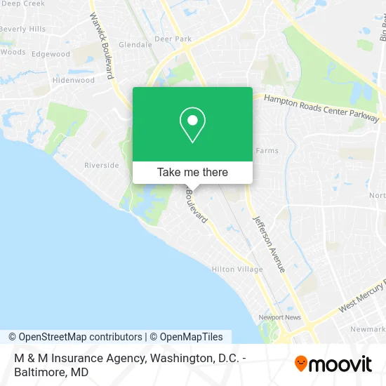 M & M Insurance Agency map
