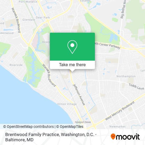 Brentwood Family Practice map