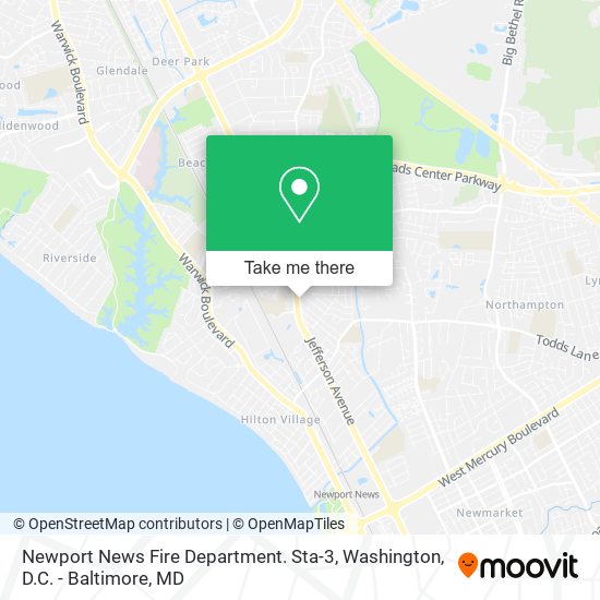 Newport News Fire Department. Sta-3 map