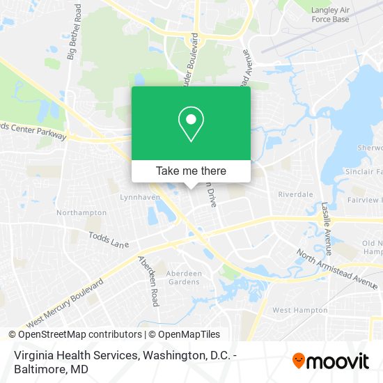 Mapa de Virginia Health Services