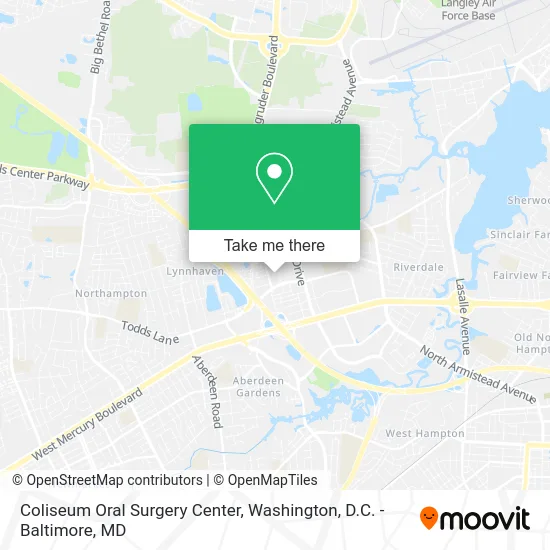 Coliseum Oral Surgery Center map