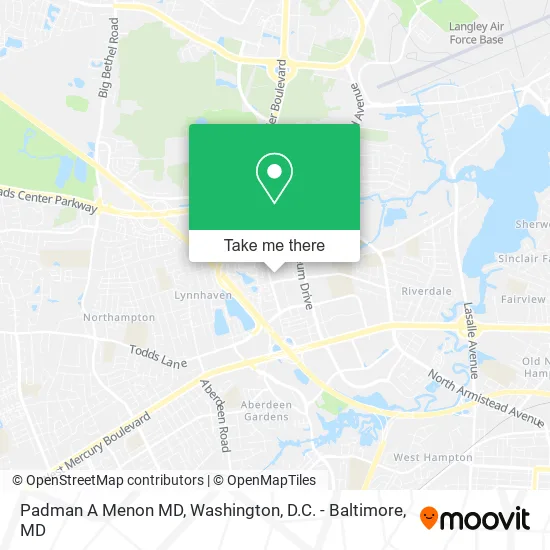 Padman A Menon MD map