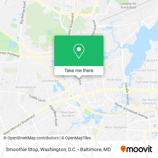 Mapa de Smoothie Stop
