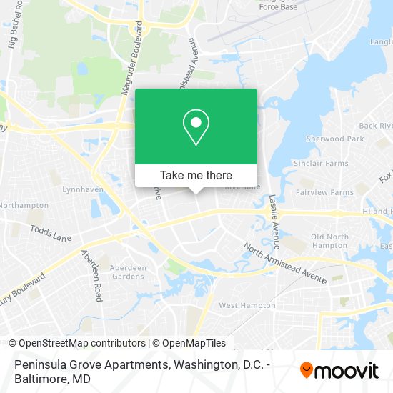 Peninsula Grove Apartments map