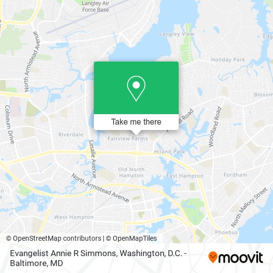 Mapa de Evangelist Annie R Simmons