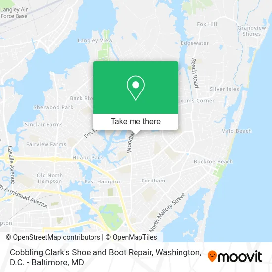 Cobbling Clark's Shoe and Boot Repair map