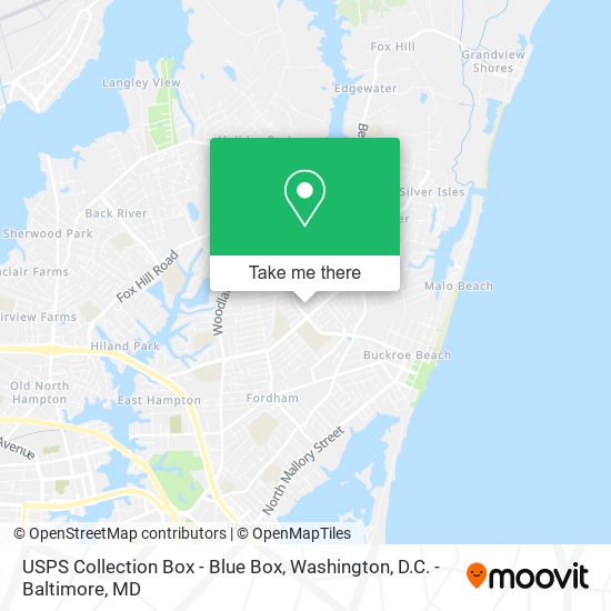 USPS Collection Box - Blue Box map