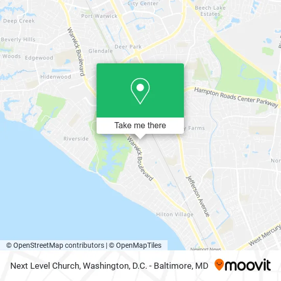 Next Level Church map