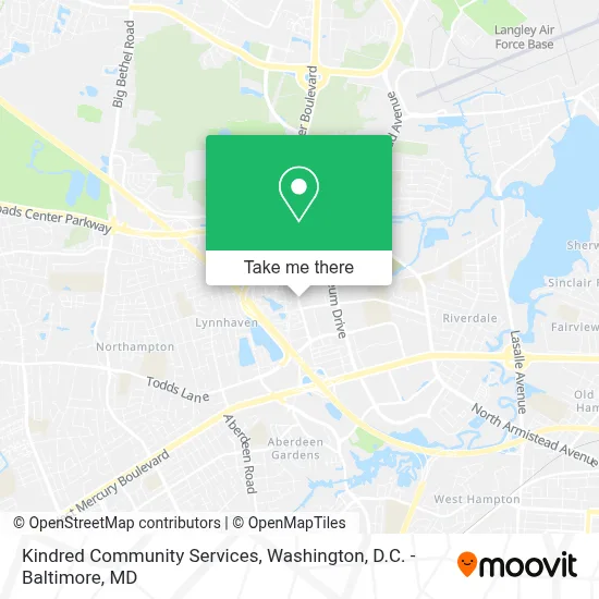 Kindred Community Services map