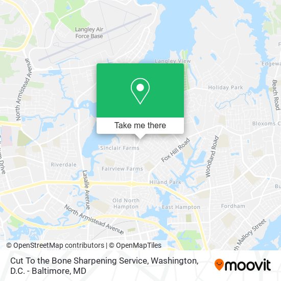Cut To the Bone Sharpening Service map