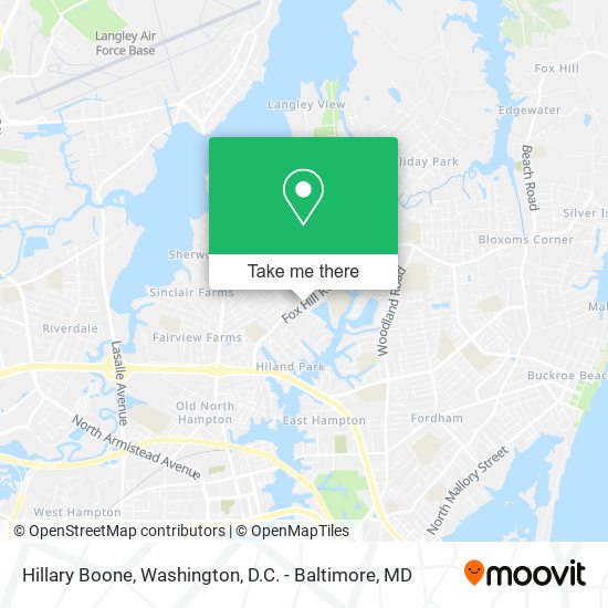 Hillary Boone map