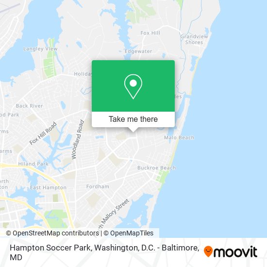 Hampton Soccer Park map