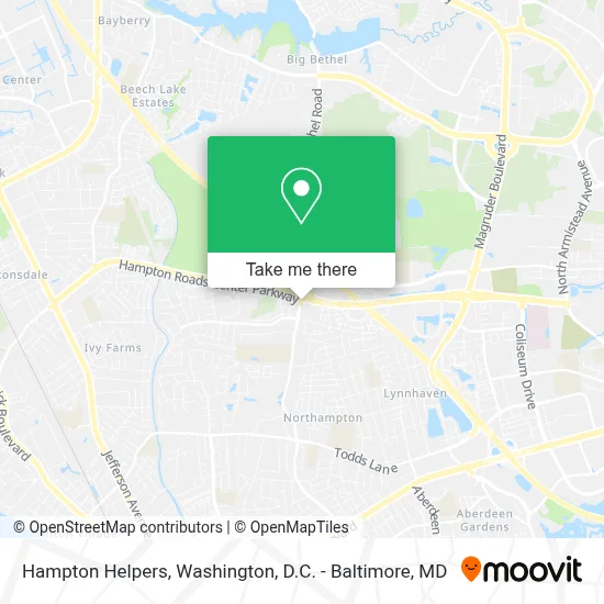 Hampton Helpers map