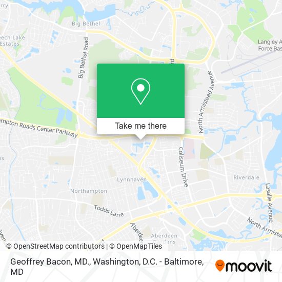 Geoffrey Bacon, MD. map