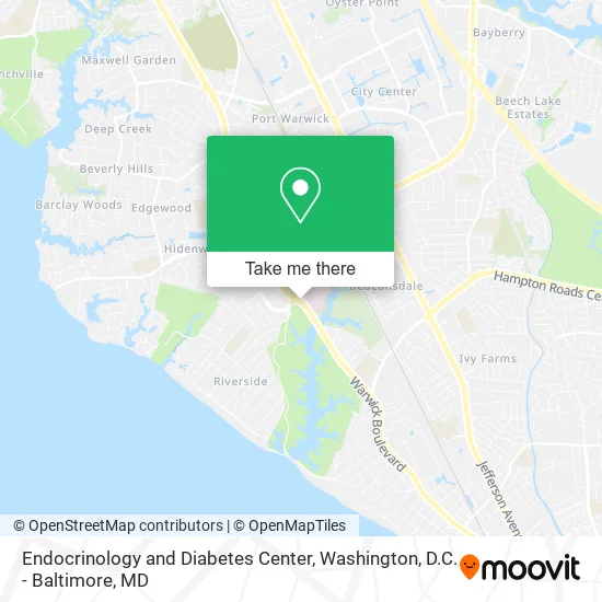 Endocrinology and Diabetes Center map