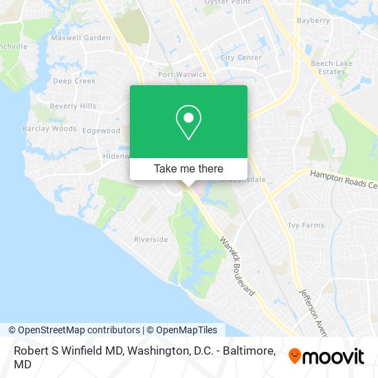 Robert S Winfield MD map