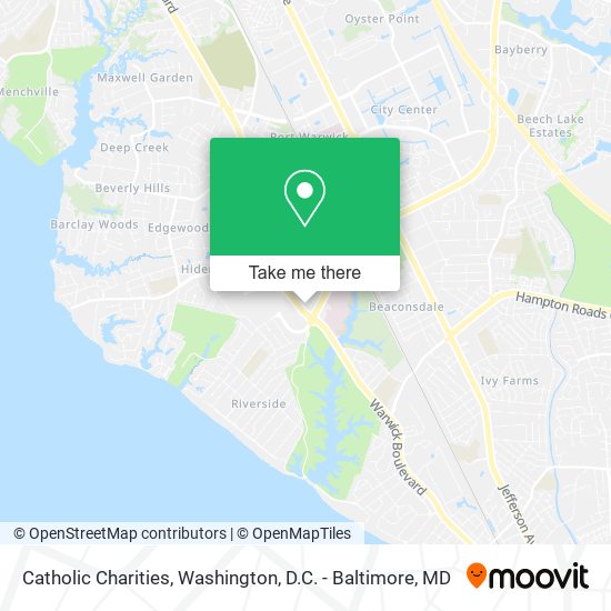 Mapa de Catholic Charities
