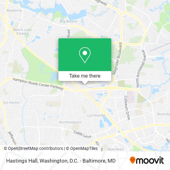 Mapa de Hastings Hall