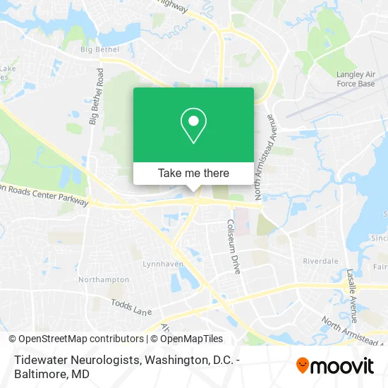 Tidewater Neurologists map