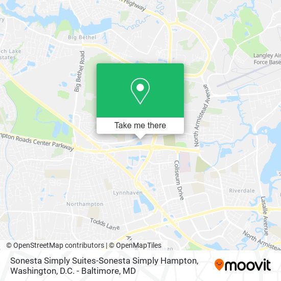 Mapa de Sonesta Simply Suites-Sonesta Simply Hampton