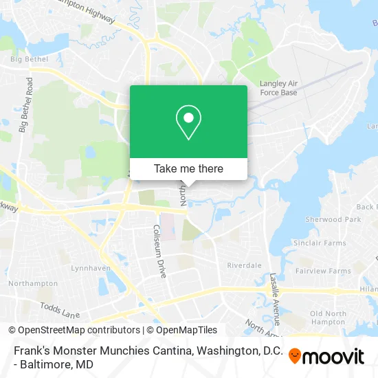 Mapa de Frank's Monster Munchies Cantina