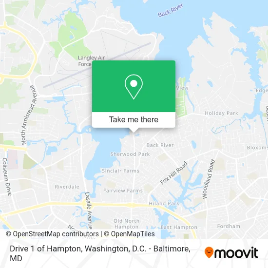Drive 1 of Hampton map