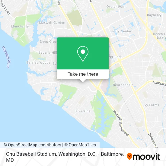 Cnu Baseball Stadium map