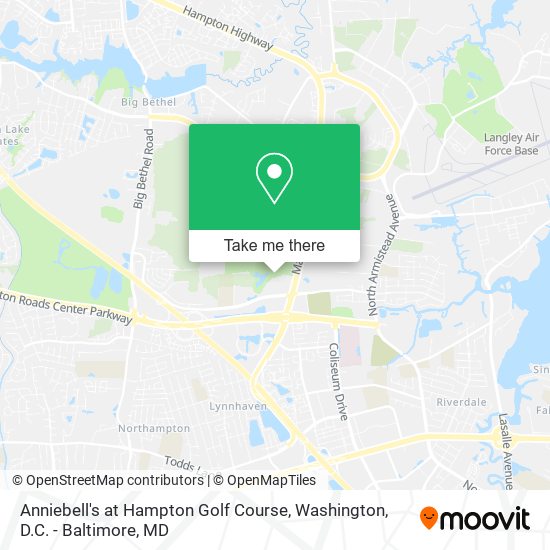 Mapa de Anniebell's at Hampton Golf Course