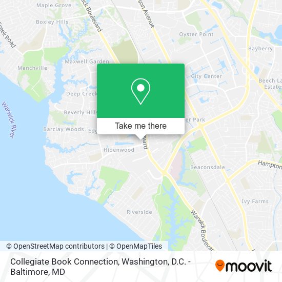 Mapa de Collegiate Book Connection