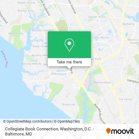 Collegiate Book Connection map