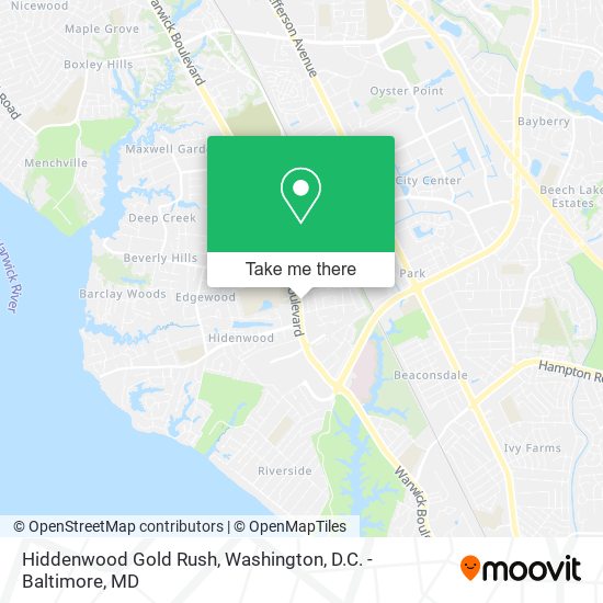 Hiddenwood Gold Rush map