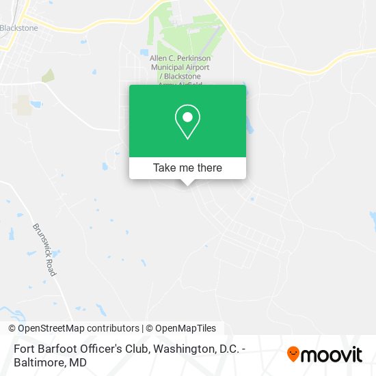 Mapa de Fort Barfoot Officer's Club