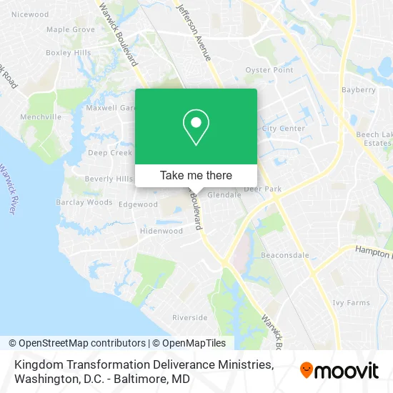 Mapa de Kingdom Transformation Deliverance Ministries