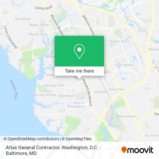 Atlas General Contractor map
