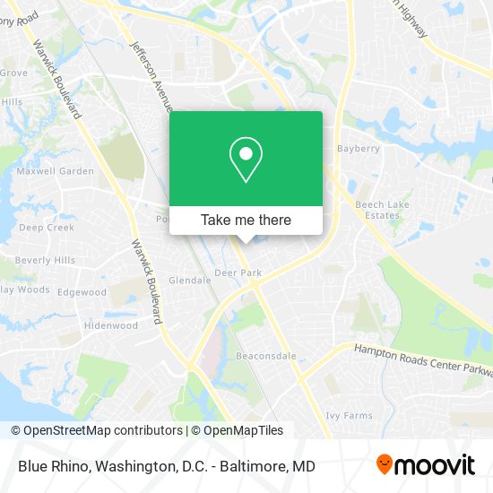 Blue Rhino map