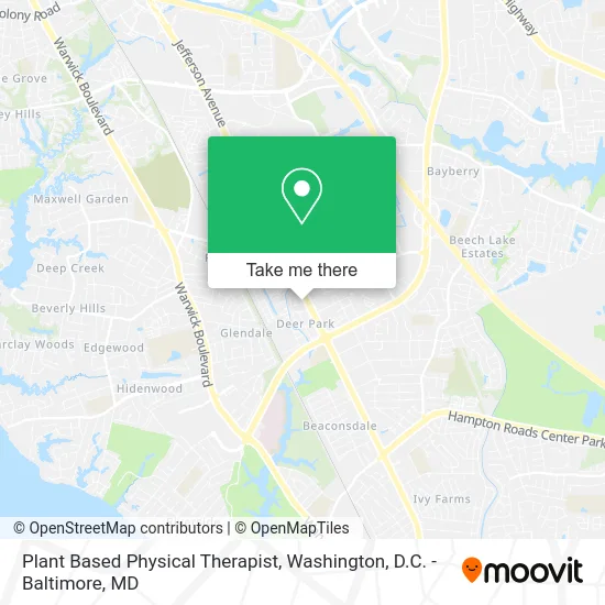 Plant Based Physical Therapist map