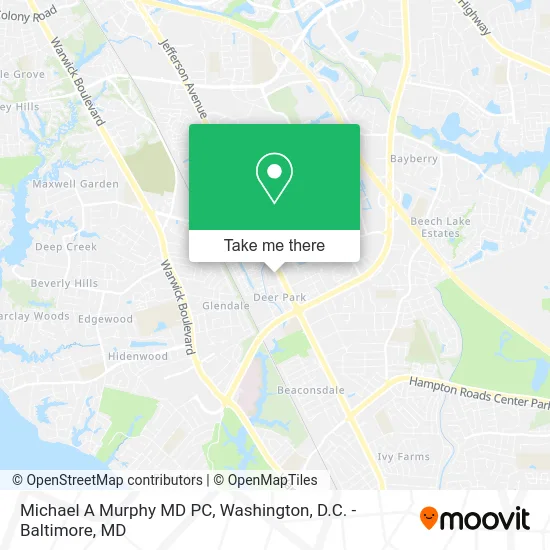 Michael A Murphy MD PC map