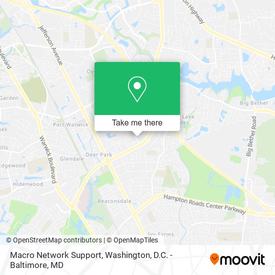 Macro Network Support map