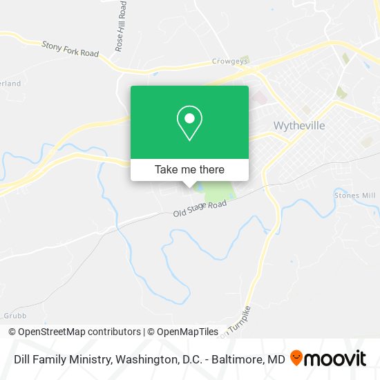 Dill Family Ministry map