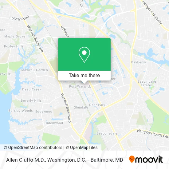 Allen Ciuffo M.D. map