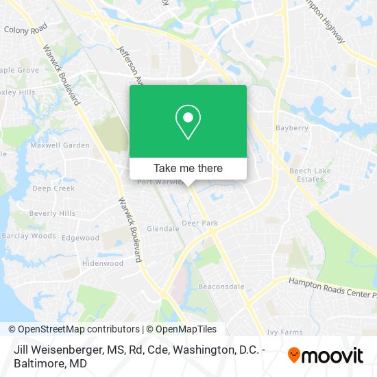 Mapa de Jill Weisenberger, MS, Rd, Cde
